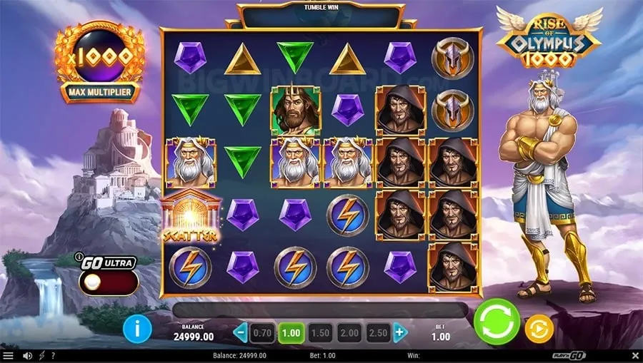 Close-up of a player's hand hitting spin on an online slot machine at ph taya
